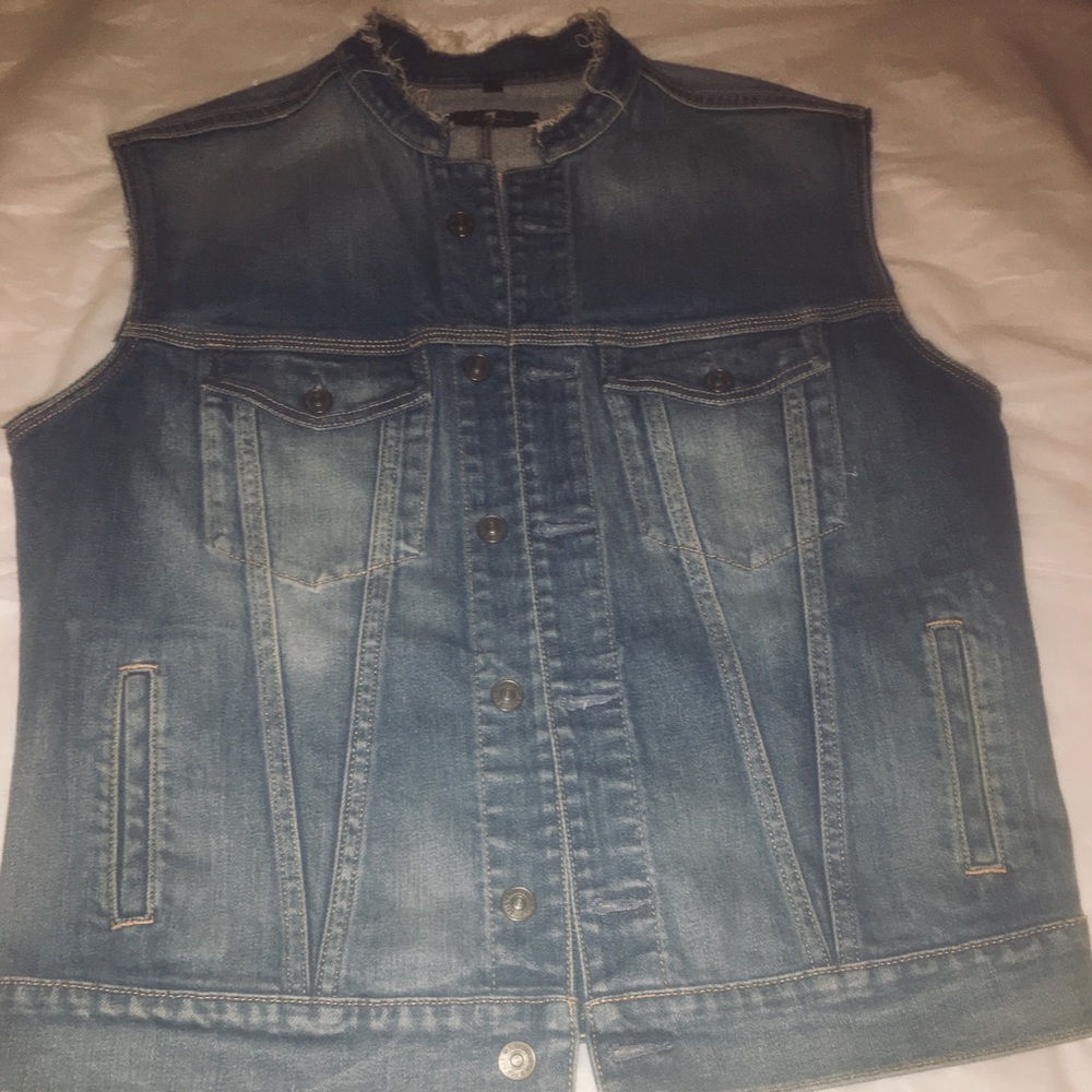 7 For All Mankind Denim Vest